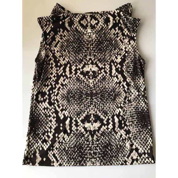 Micheal Micheal Kors Women’s Multicolored Animal Print Sleeveless Top Small - Picture 2 of 9